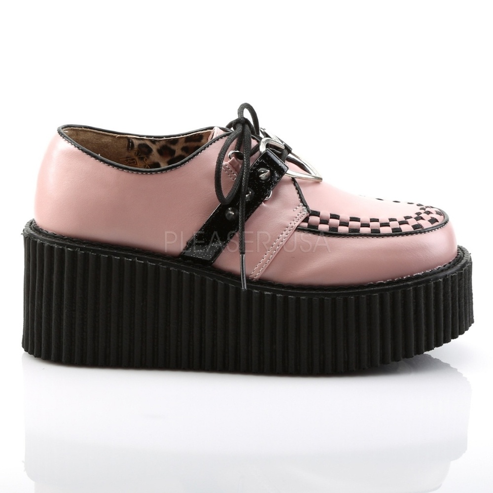 Punk Heart Platform Creeper Shoes - Picture 2 of 5